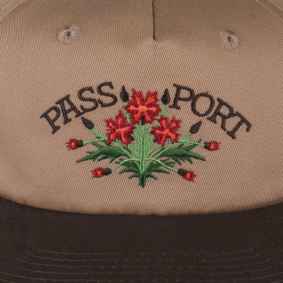 Passport Bloom Workers Hat - Chocolate/Sand image 3