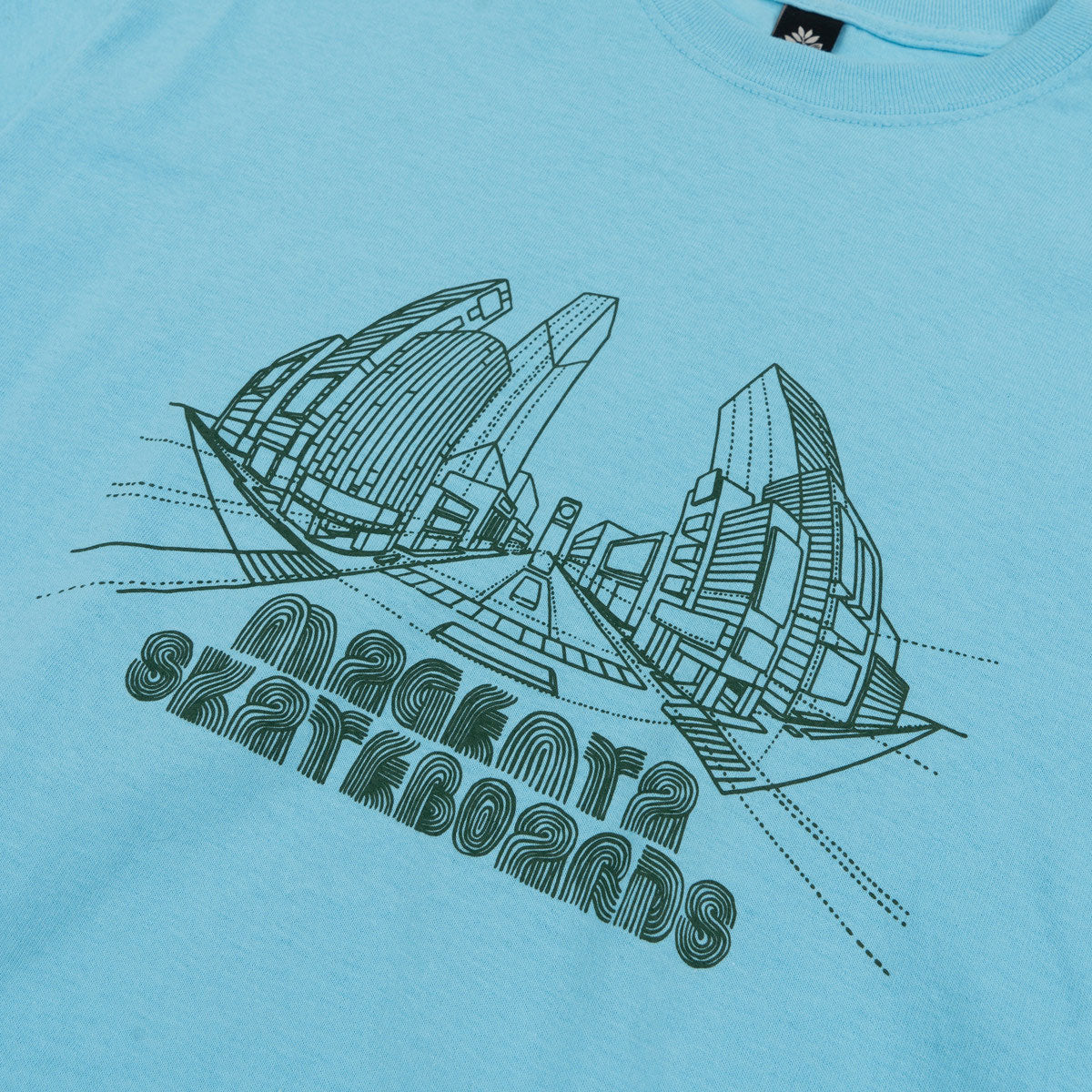 Magenta 3D T-Shirt - Blue image 2