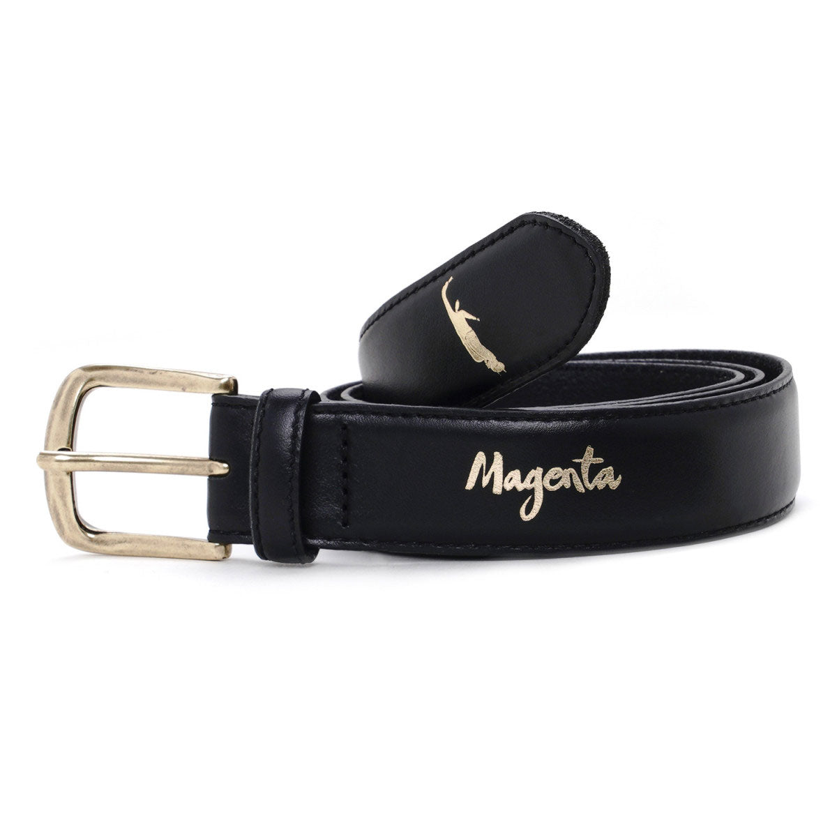 Magenta Pws Leather Belt - Black image 1