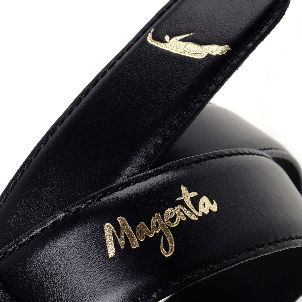 Magenta Pws Leather Belt - Black image 2