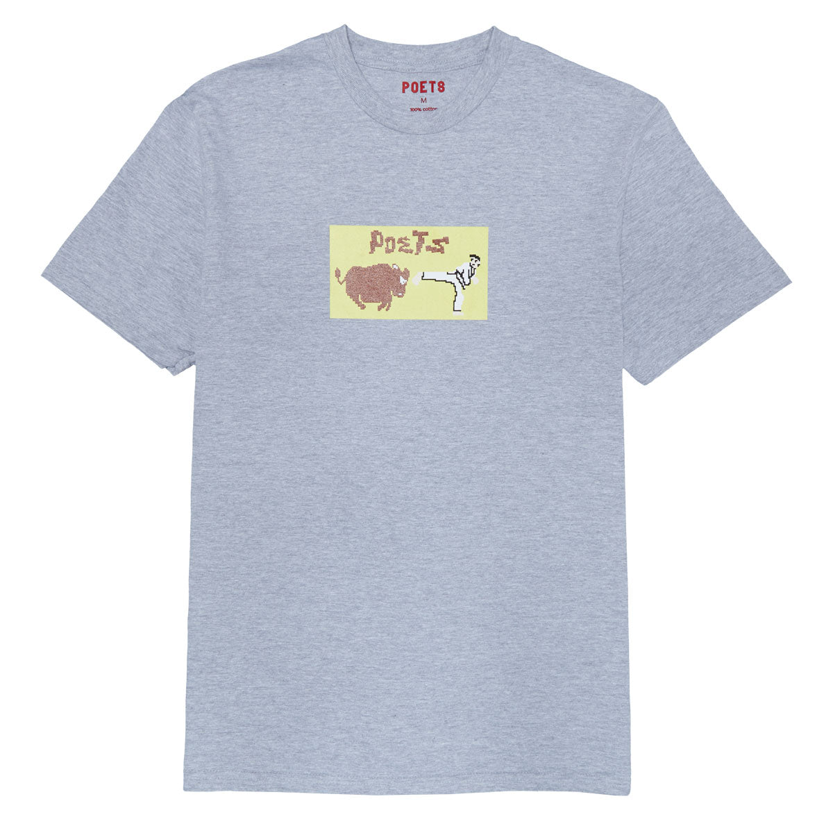 Poets Karate Champ Dtg T-Shirt - Heather Grey image 1