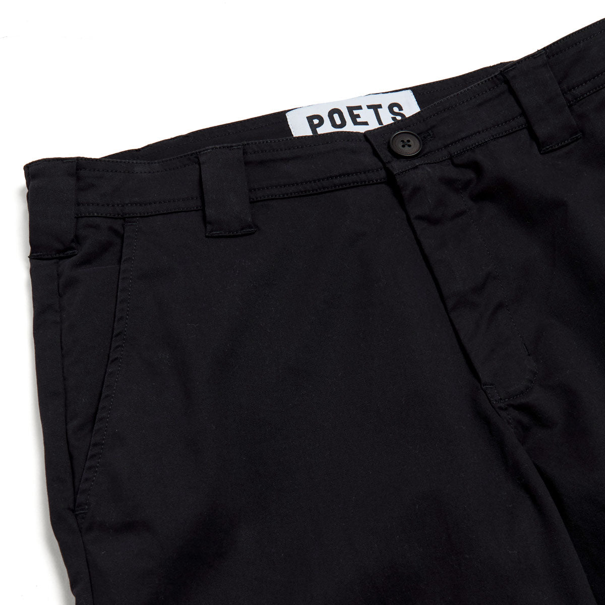 Poets Byrne Relaxed Fit Cotton Pants - Black image 3
