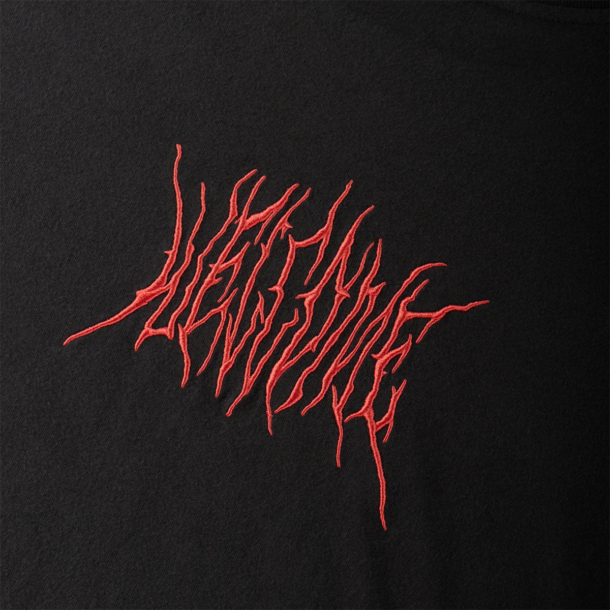 Welcome Caste Layered Long Sleeve Knit Shirt - Black/Red image 2