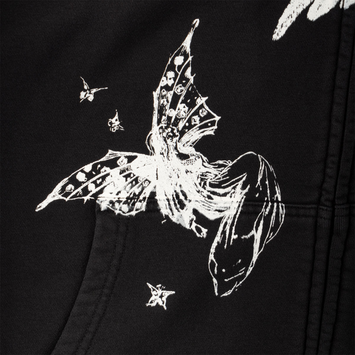 Welcome Duality Cropped Zip Hoodie - Black image 4