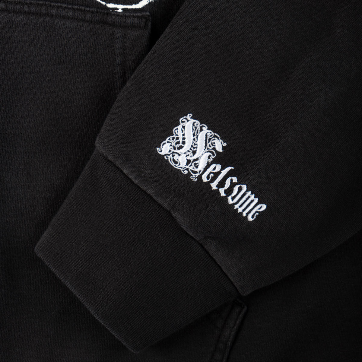 Welcome Duality Cropped Zip Hoodie - Black image 5