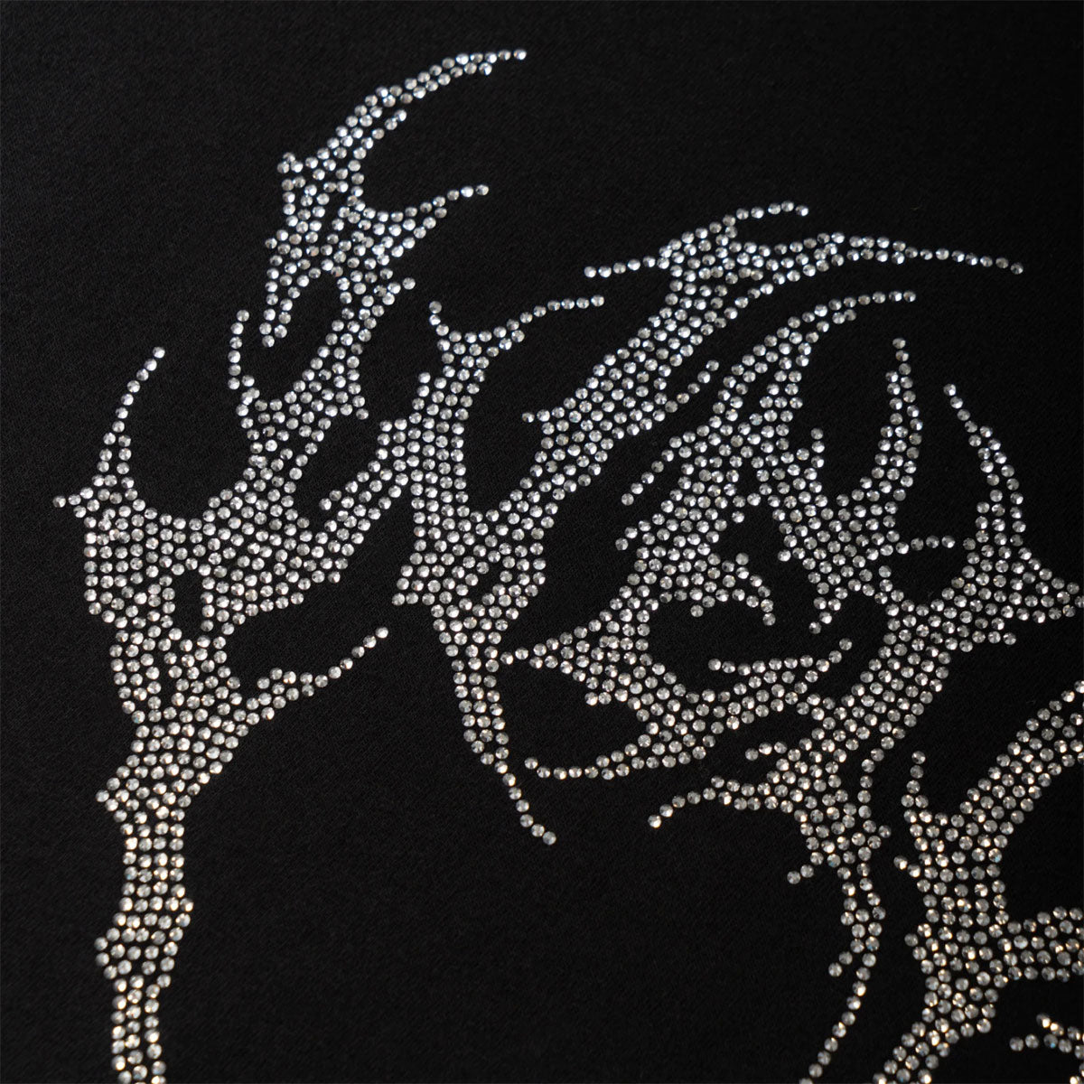 Welcome Glam Fang Rhinestone Knit Shirt - Black image 3