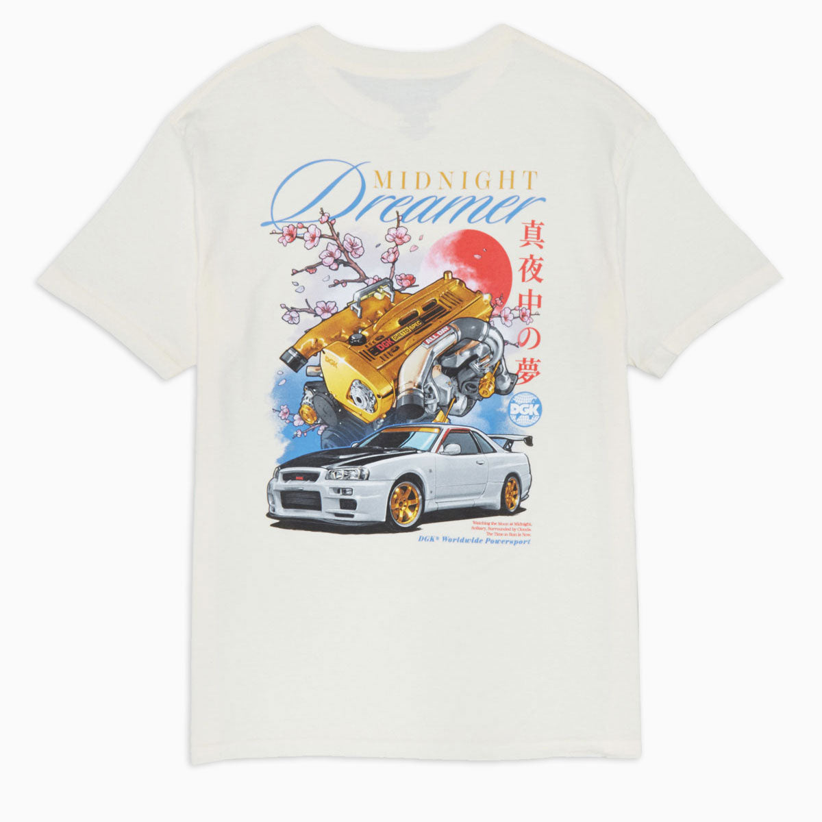 DGK Midnight Dreamer T-Shirt - Cream image 2