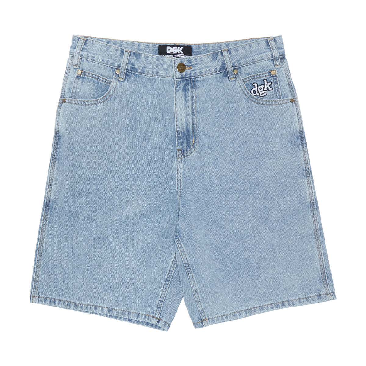 DGK Nozzle Denim Shorts - Washed Indigo image 1