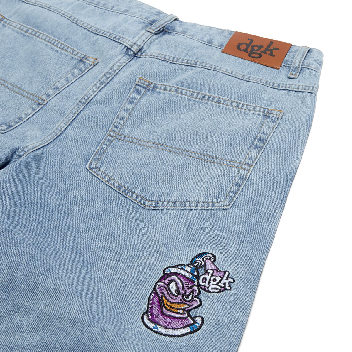 DGK Nozzle Denim Shorts - Washed Indigo image 4