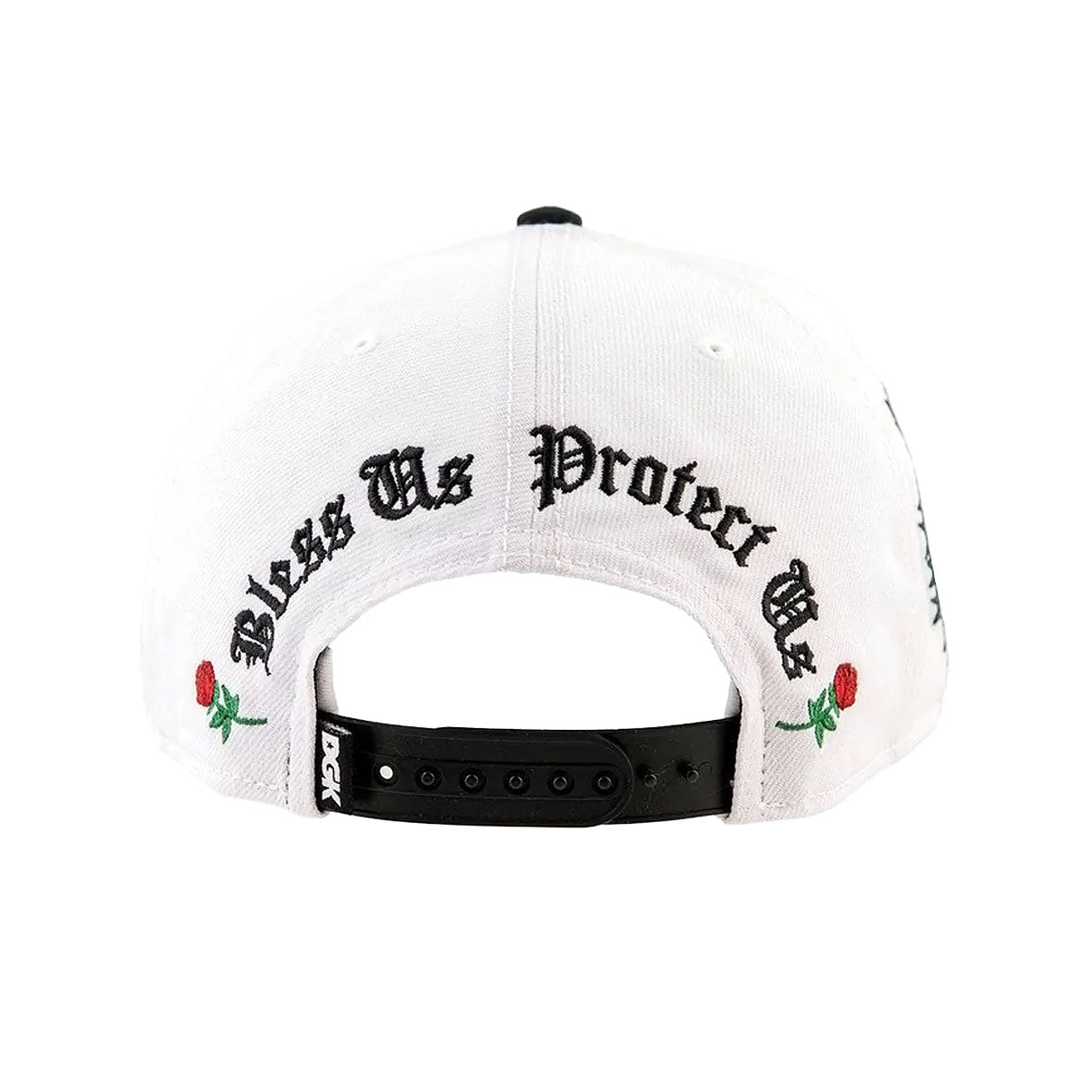 DGK Save Us Snapback Hat - White/Black image 2