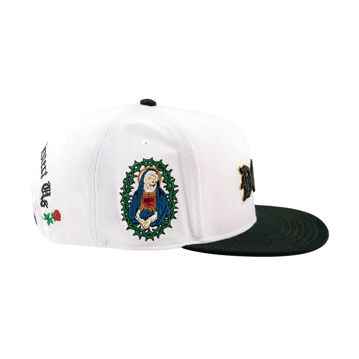 DGK Save Us Snapback Hat - White/Black image 3