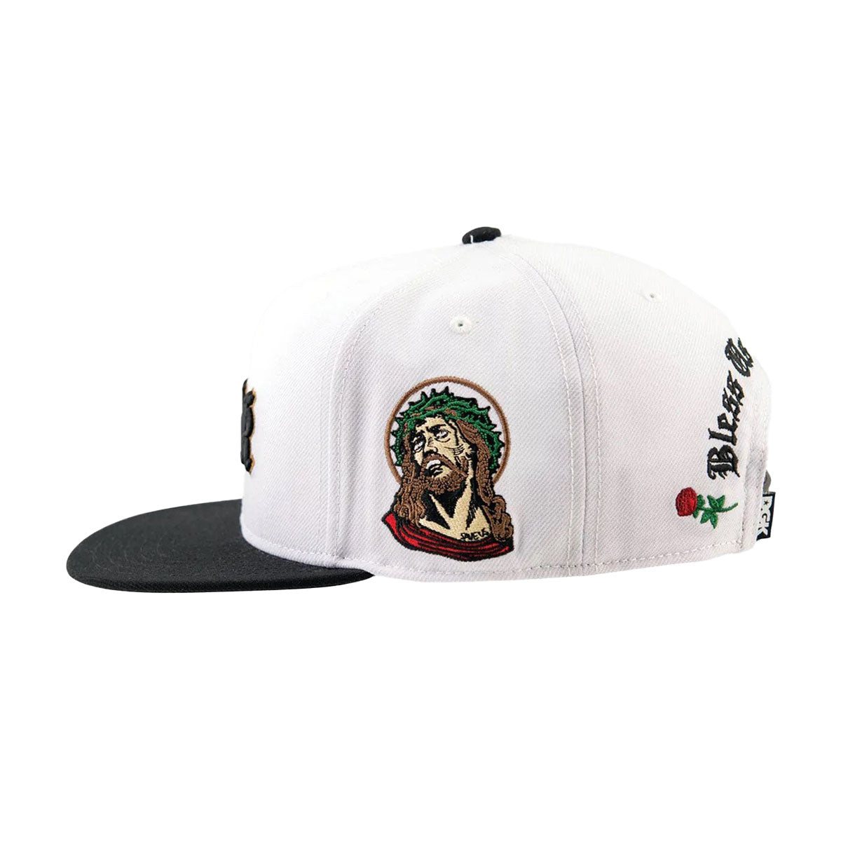 DGK Save Us Snapback Hat - White/Black image 4