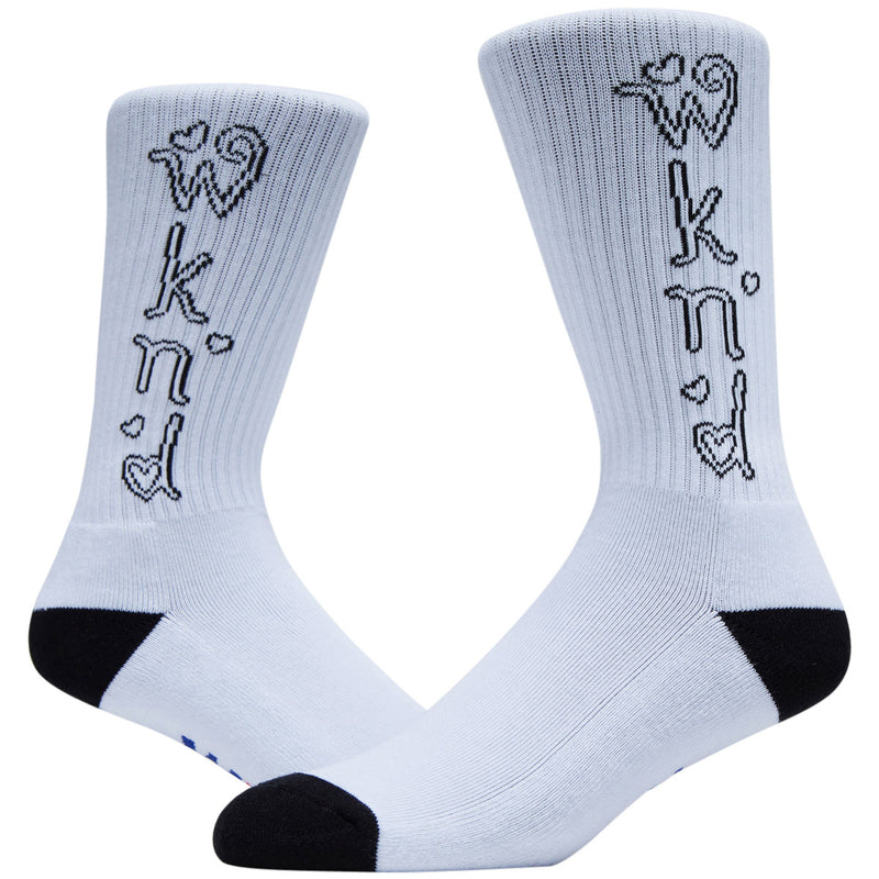 WKND Heart Socks - White