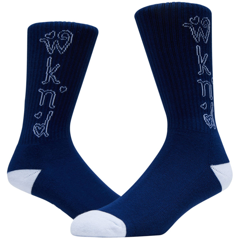 WKND Heart Socks - Navy