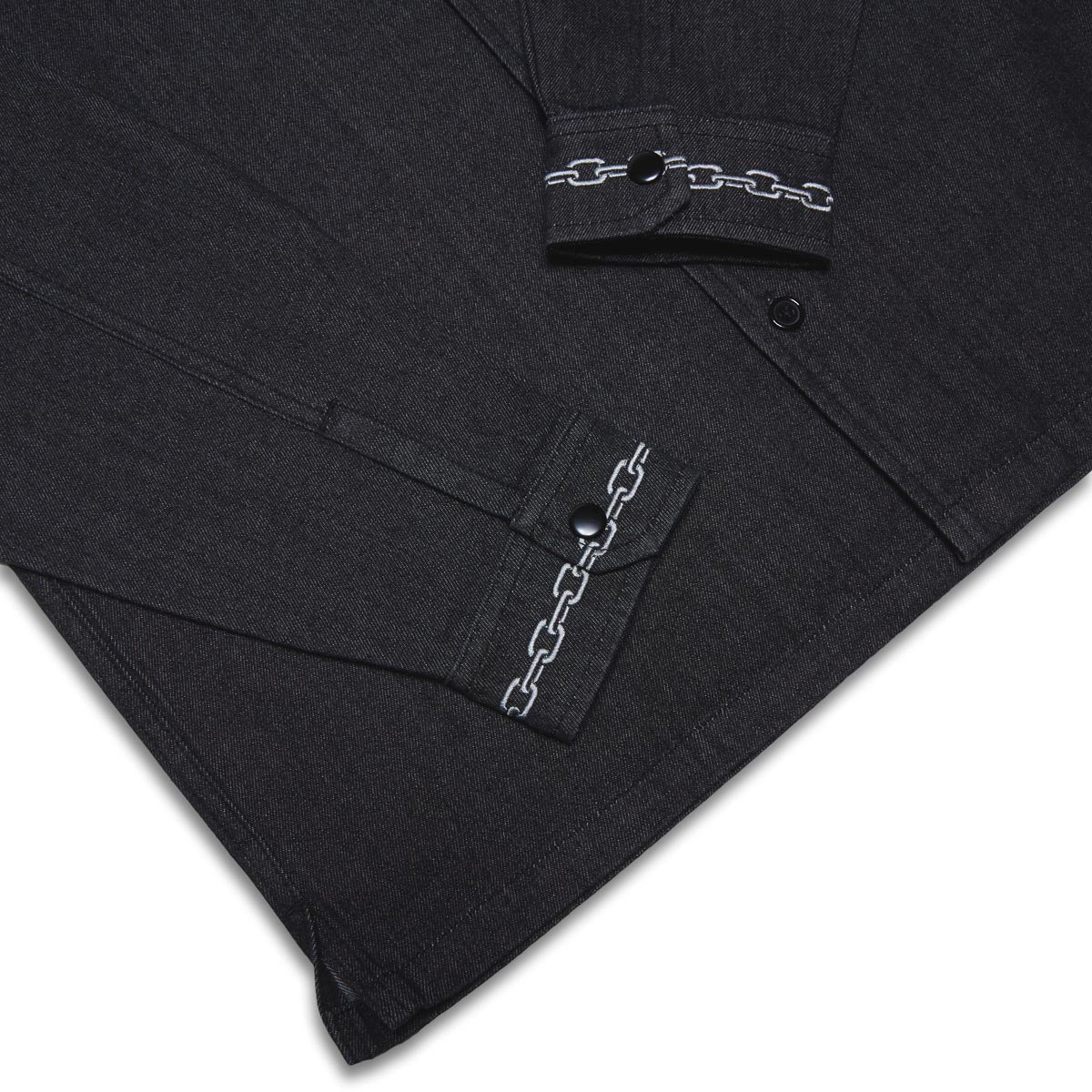 CCS Box Denim Shirt - Chain Black image 4