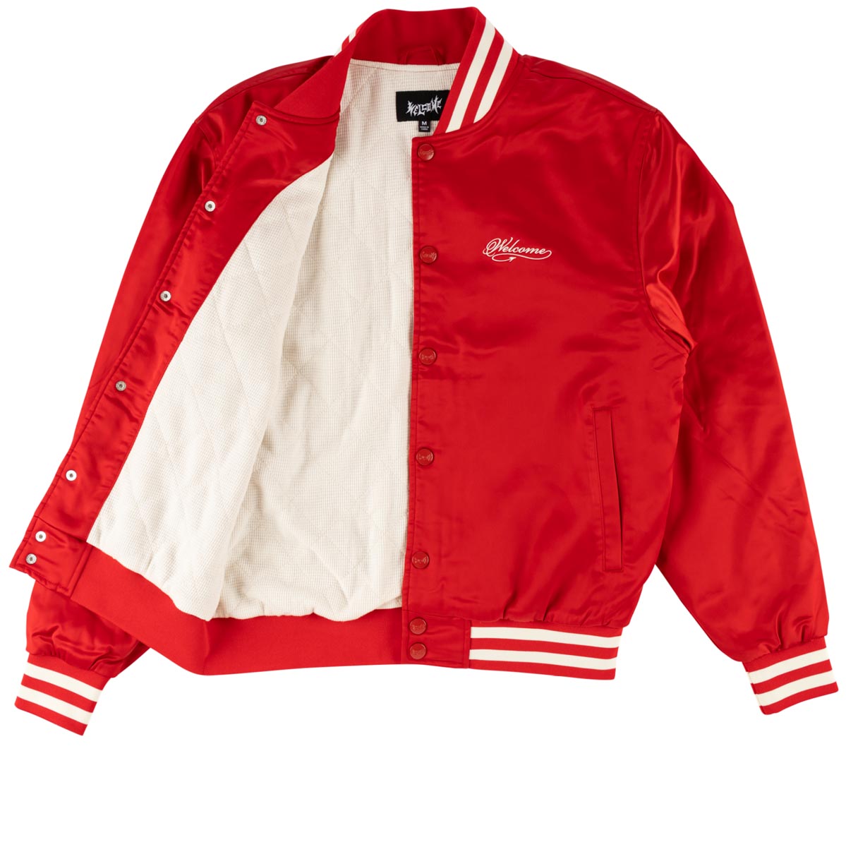 Welcome Union Varsity Jacket - Red/Bone – CCS