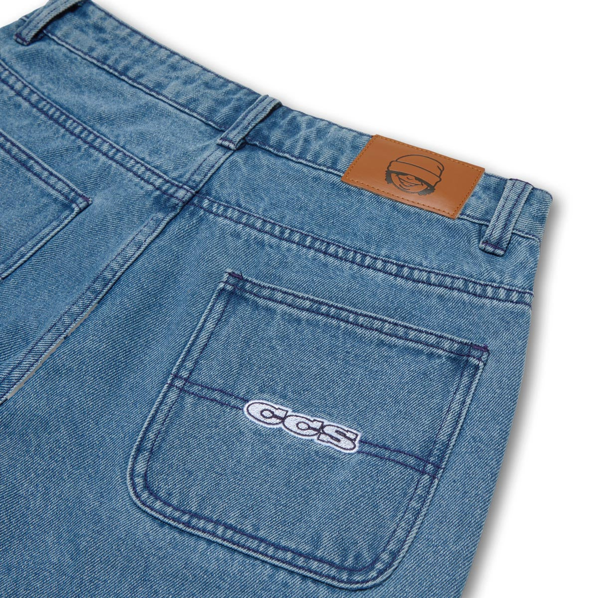 CCS Youth Baggy Taper Denim Jeans - Medium Blue image 7