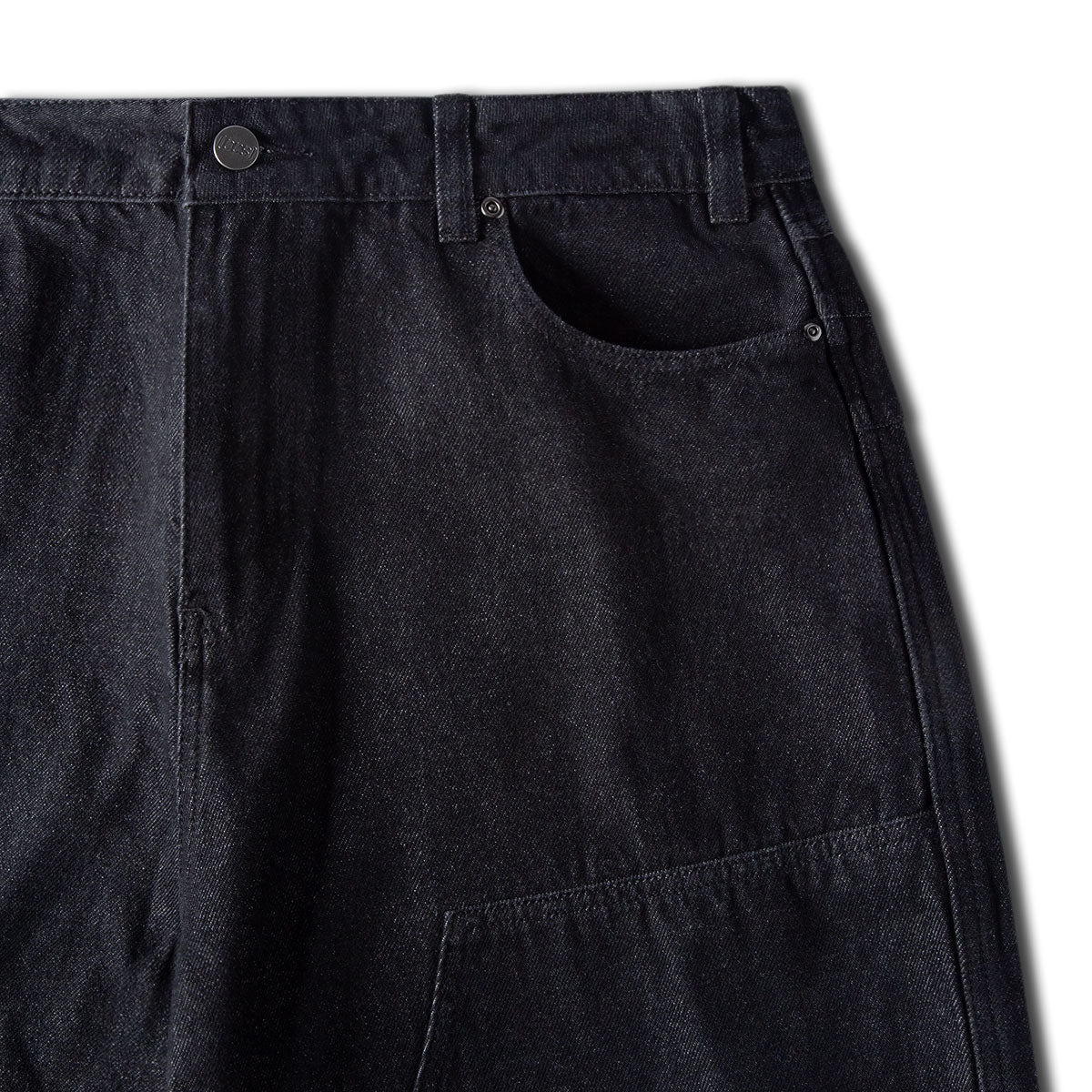 CCS 4x4 Reinforced Baggy Taper Denim Jeans - Black image 7