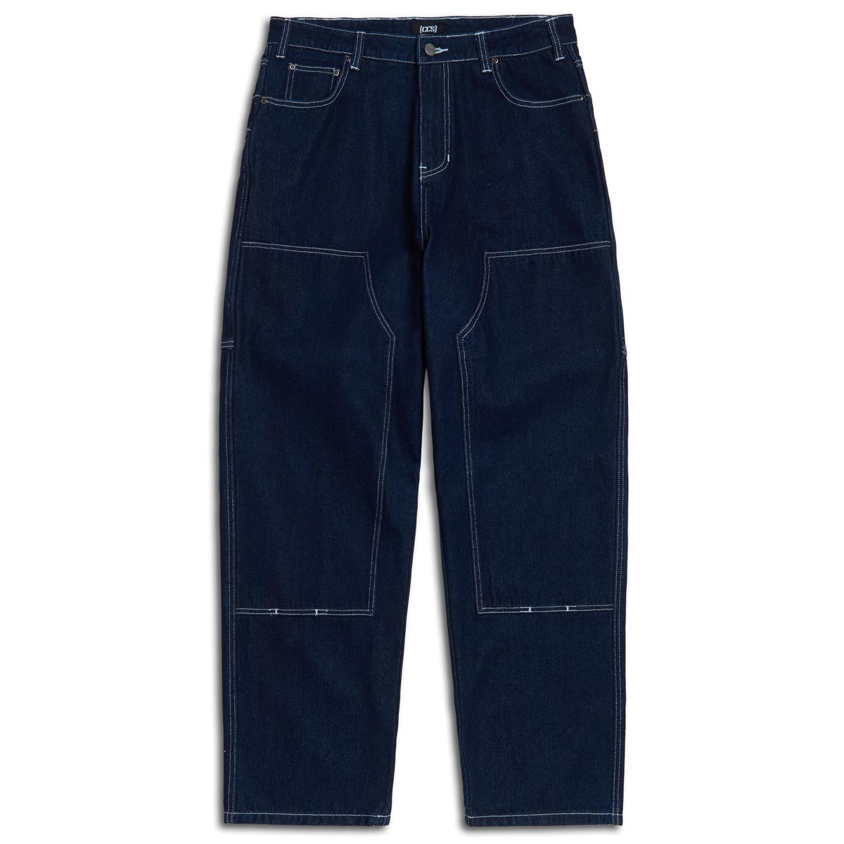 CCS 4x4 Reinforced Baggy Taper Denim Jeans - Overdyed Navy image 3