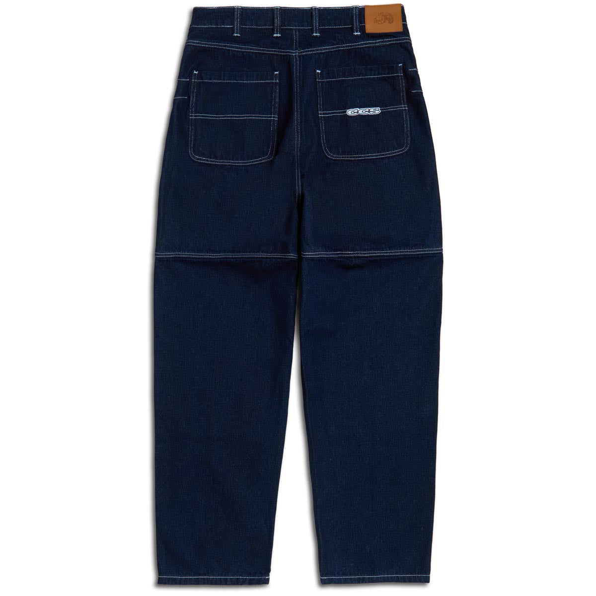 CCS 4x4 Reinforced Baggy Taper Denim Jeans - Overdyed Navy image 7
