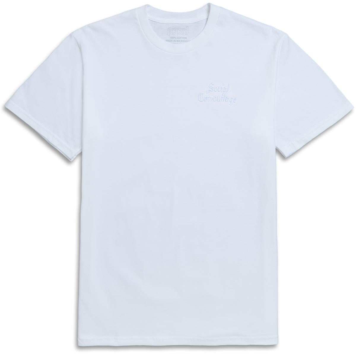 CCS Social Camouflage Embroidered T-Shirt - White image 2