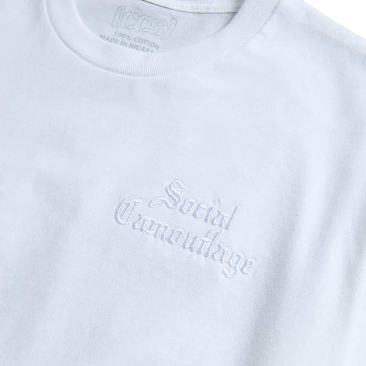 CCS Social Camouflage Embroidered T-Shirt - White image 1