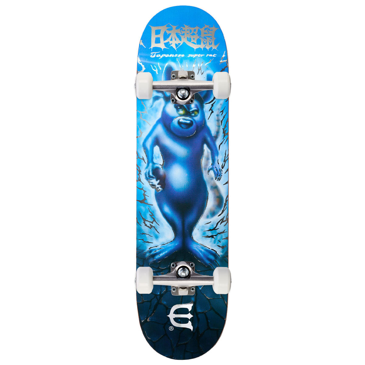 Evisen Rat Holding Skull Skateboard Complete - 8.25