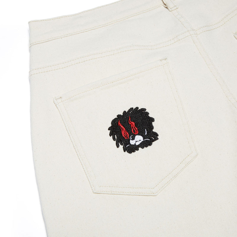 Evisen Eye Fire Jeans - Ecru