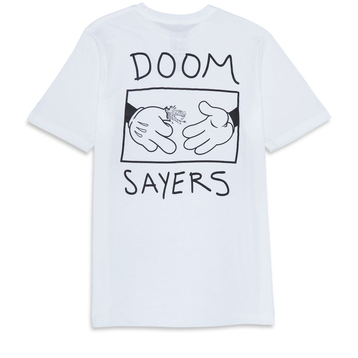 Doom Sayers Cartoon Bird T-Shirt - White image 1
