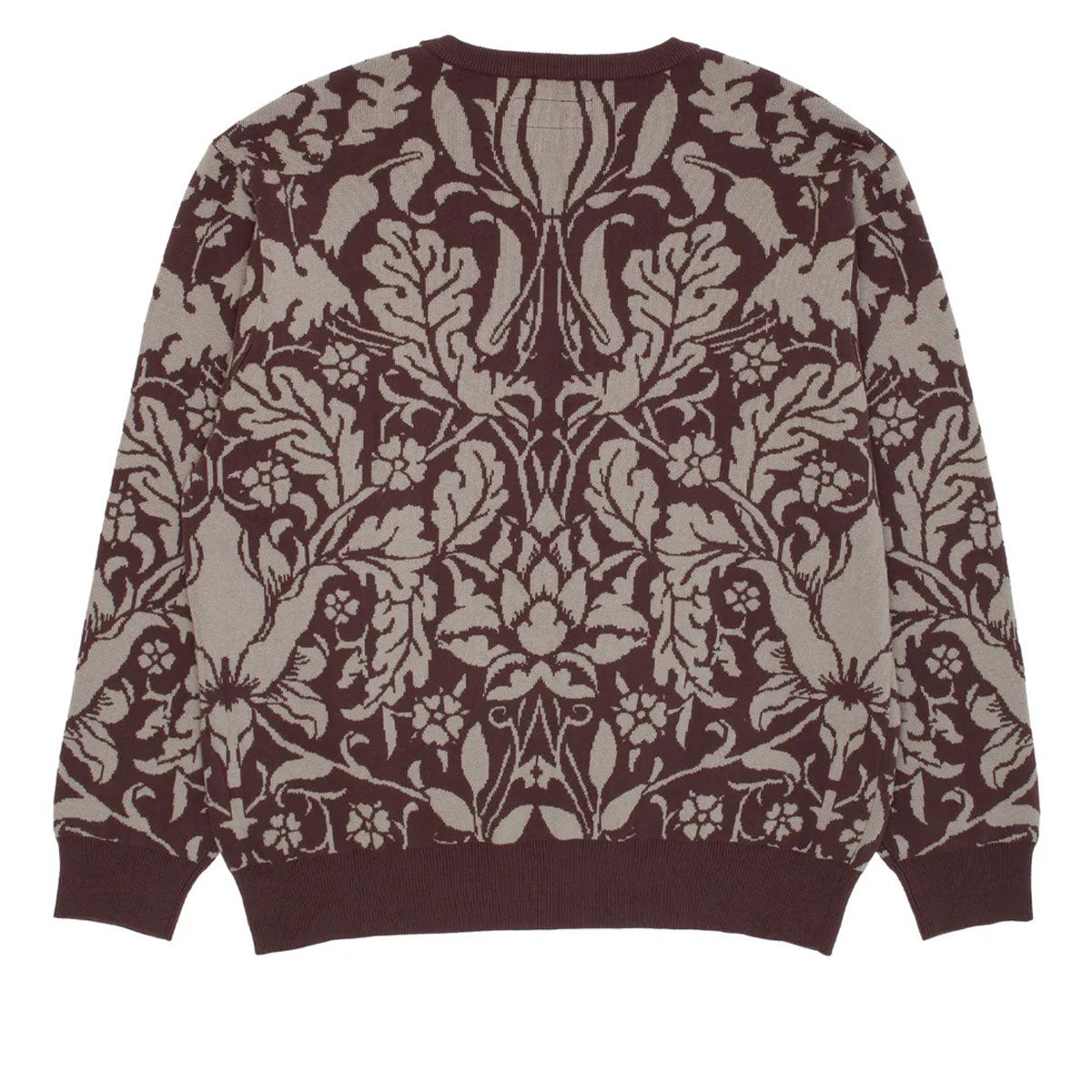 GX1000 Jacquard Knit Floral Sweatshirt - Brown image 2