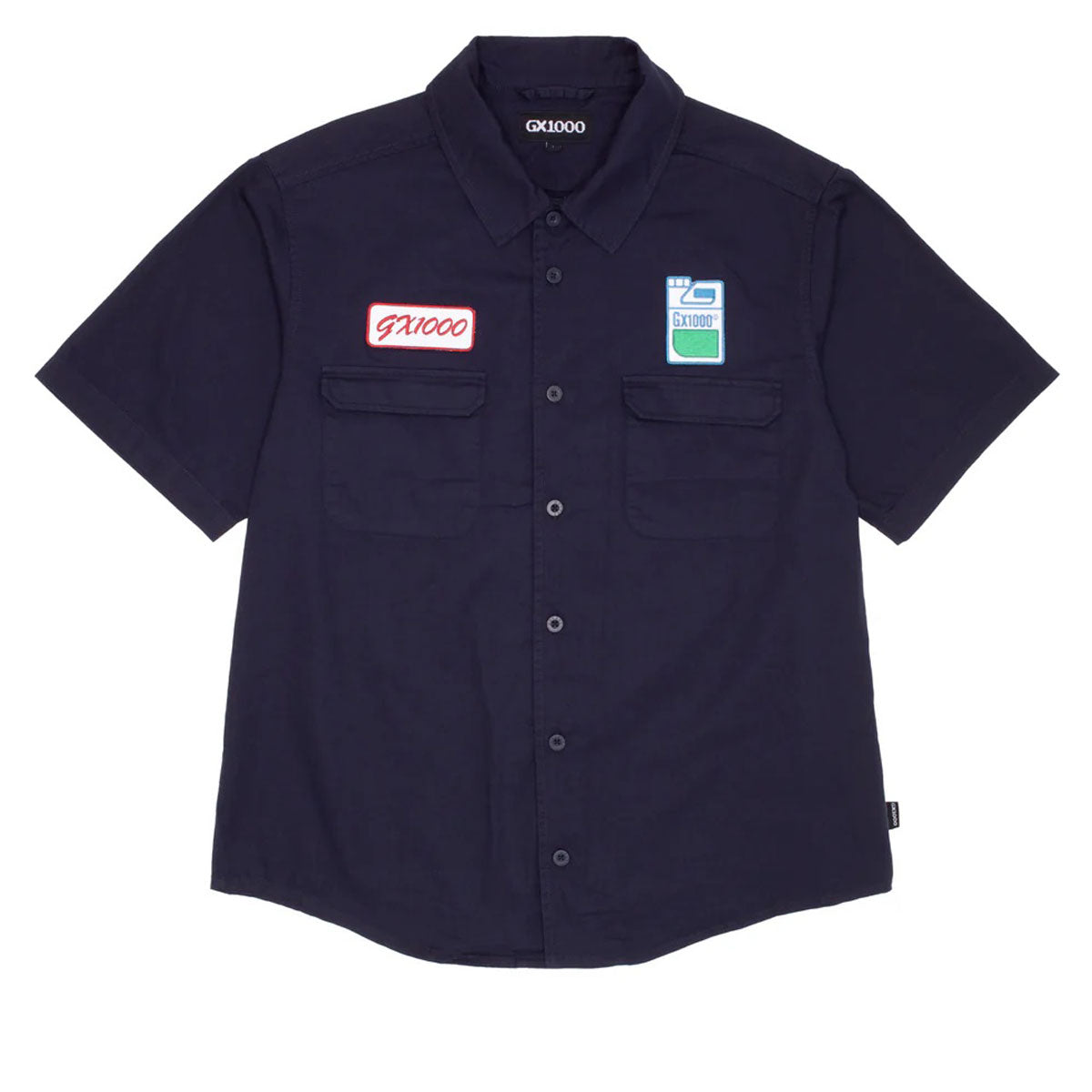 GX1000 Fertilizer Button Down Shirt - Dark Blue image 1