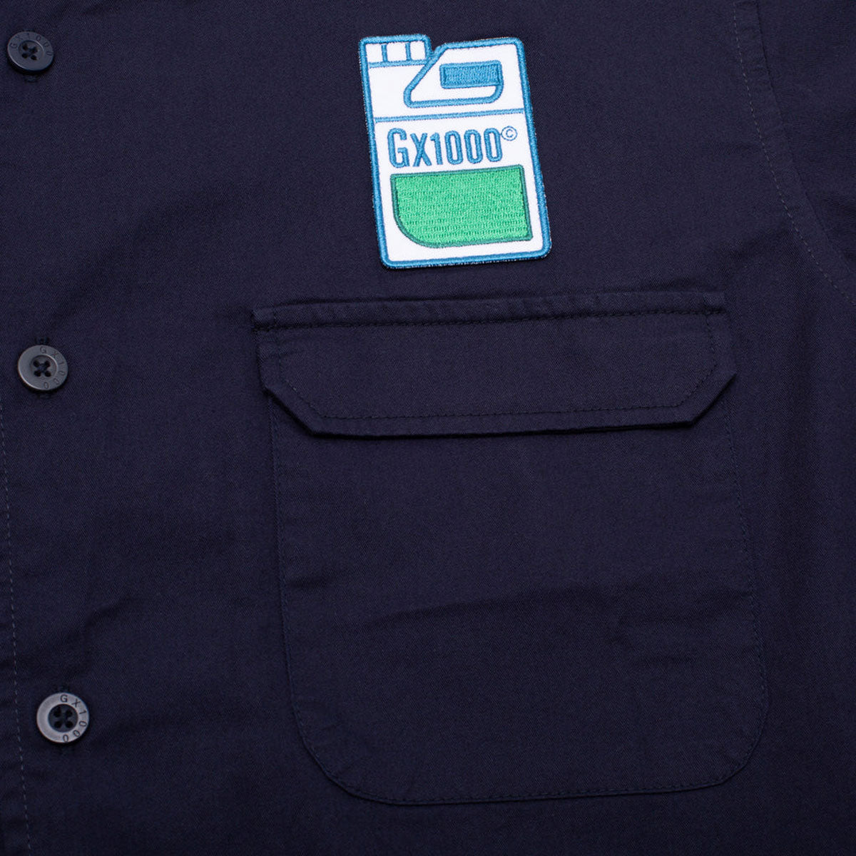 GX1000 Fertilizer Button Down Shirt - Dark Blue image 2