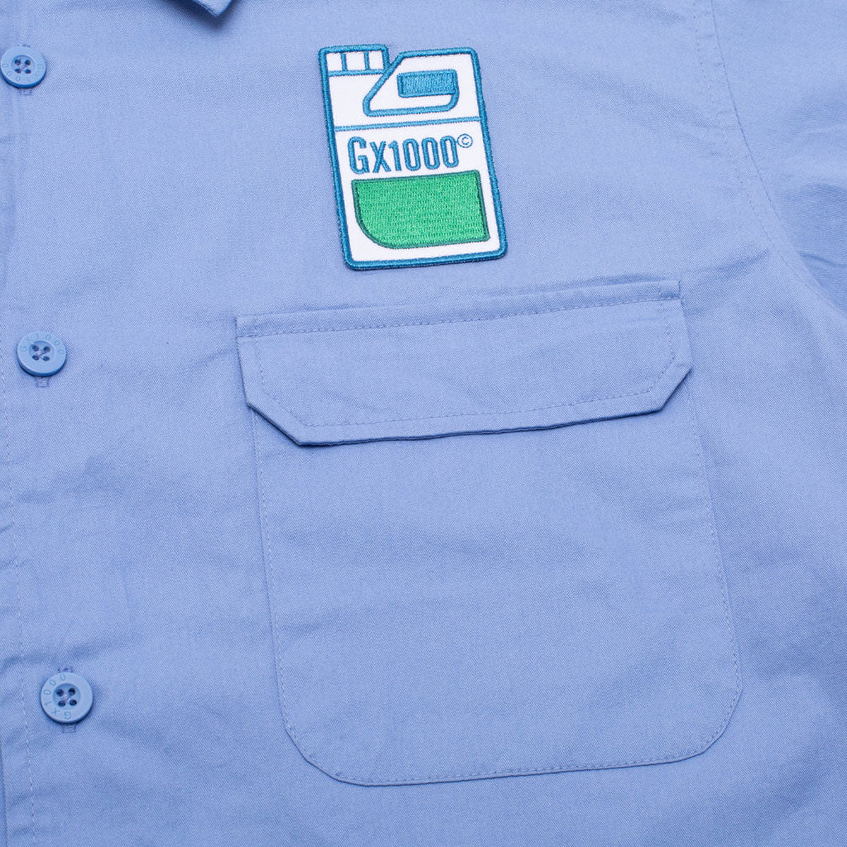 GX1000 Fertilizer Button Down Shirt - Light Blue image 2