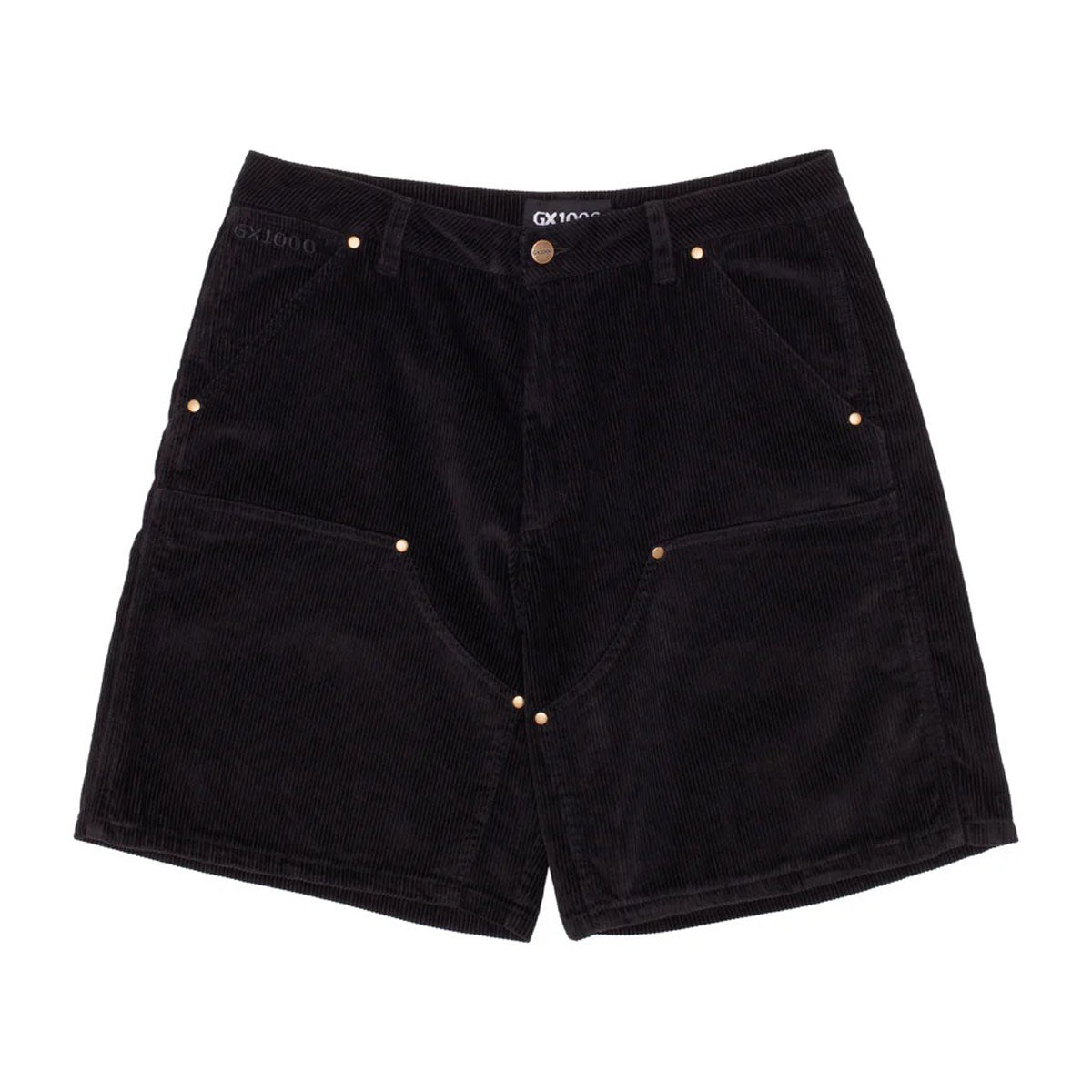 GX1000 Double Knee Corduroy Shorts - Black image 1