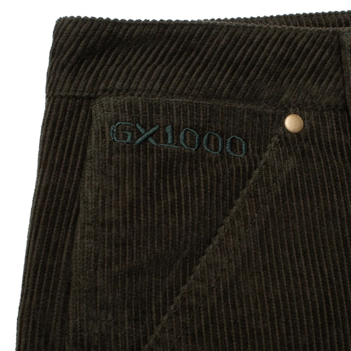 GX1000 Double Knee Corduroy Shorts - Dark Green image 3