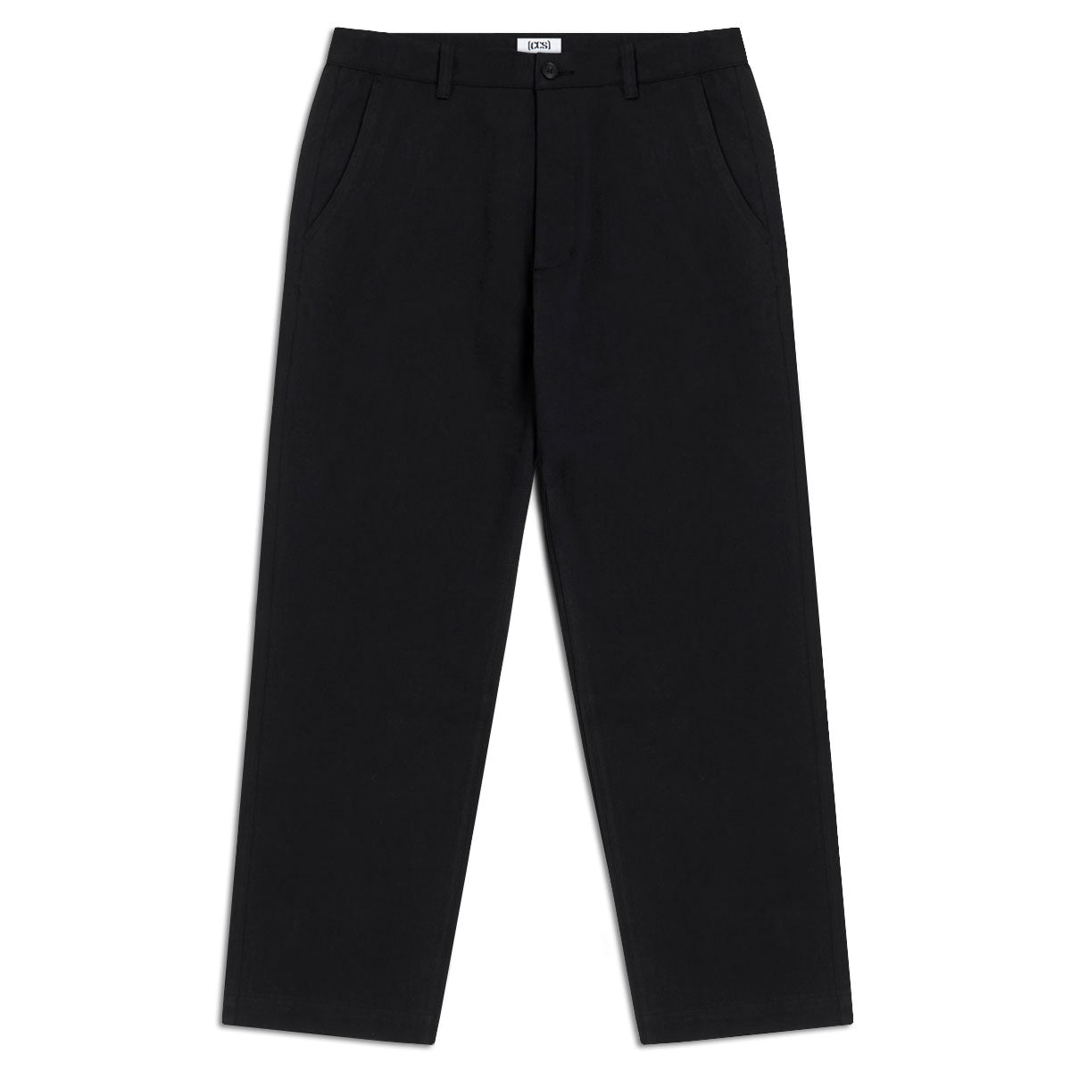 CCS Wide Leg Chino Pants - Black image 3