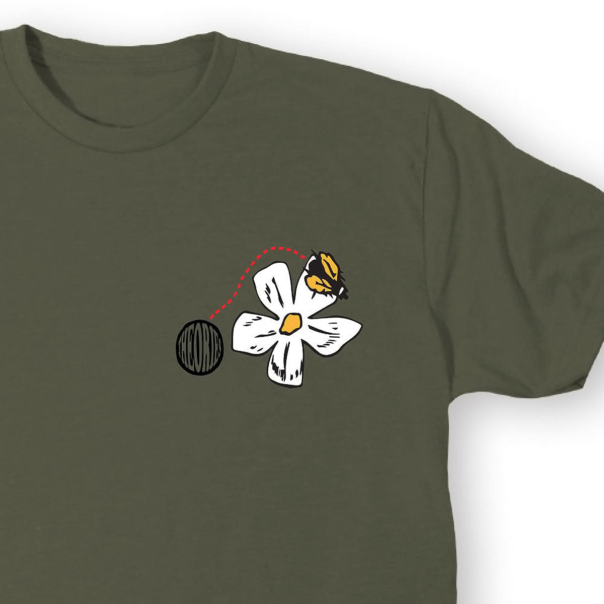 Theories Pollinate T-Shirt - Olive image 3
