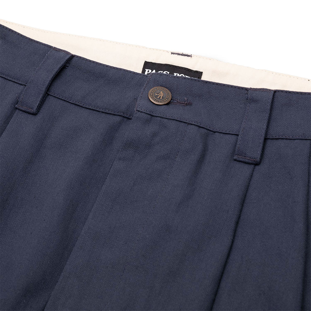 Passport Herringbone Leagues Club Shorts - Navy image 4