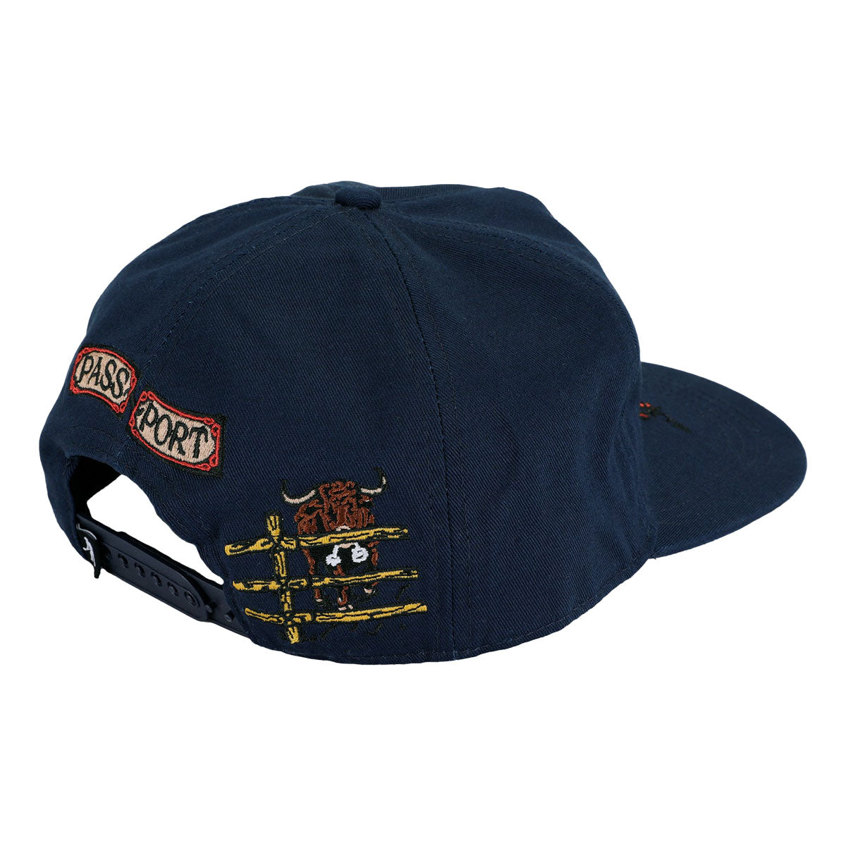 Passport Red Flag Workers Hat - Navy image 2
