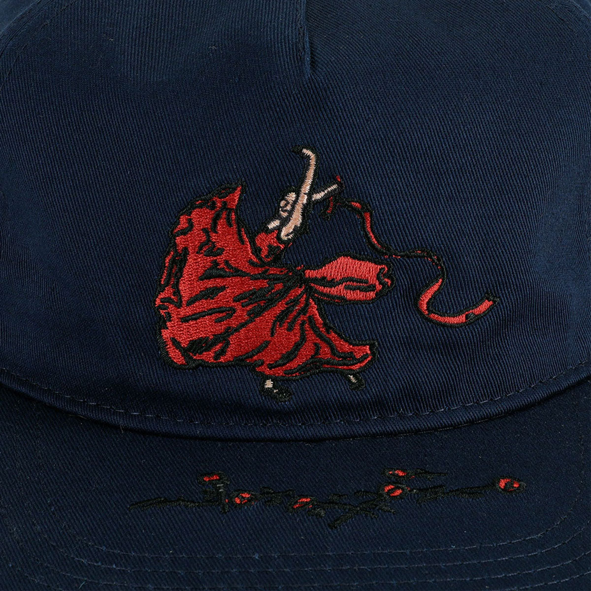 Passport Red Flag Workers Hat - Navy image 3