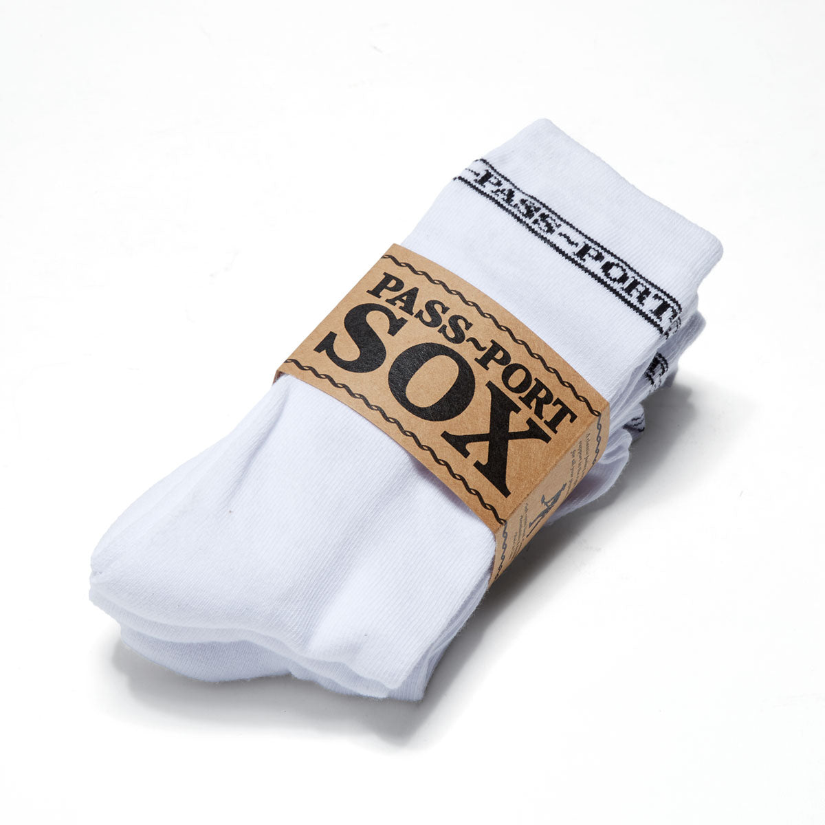 Passport Hi 3 Pack Of Socks - White image 2