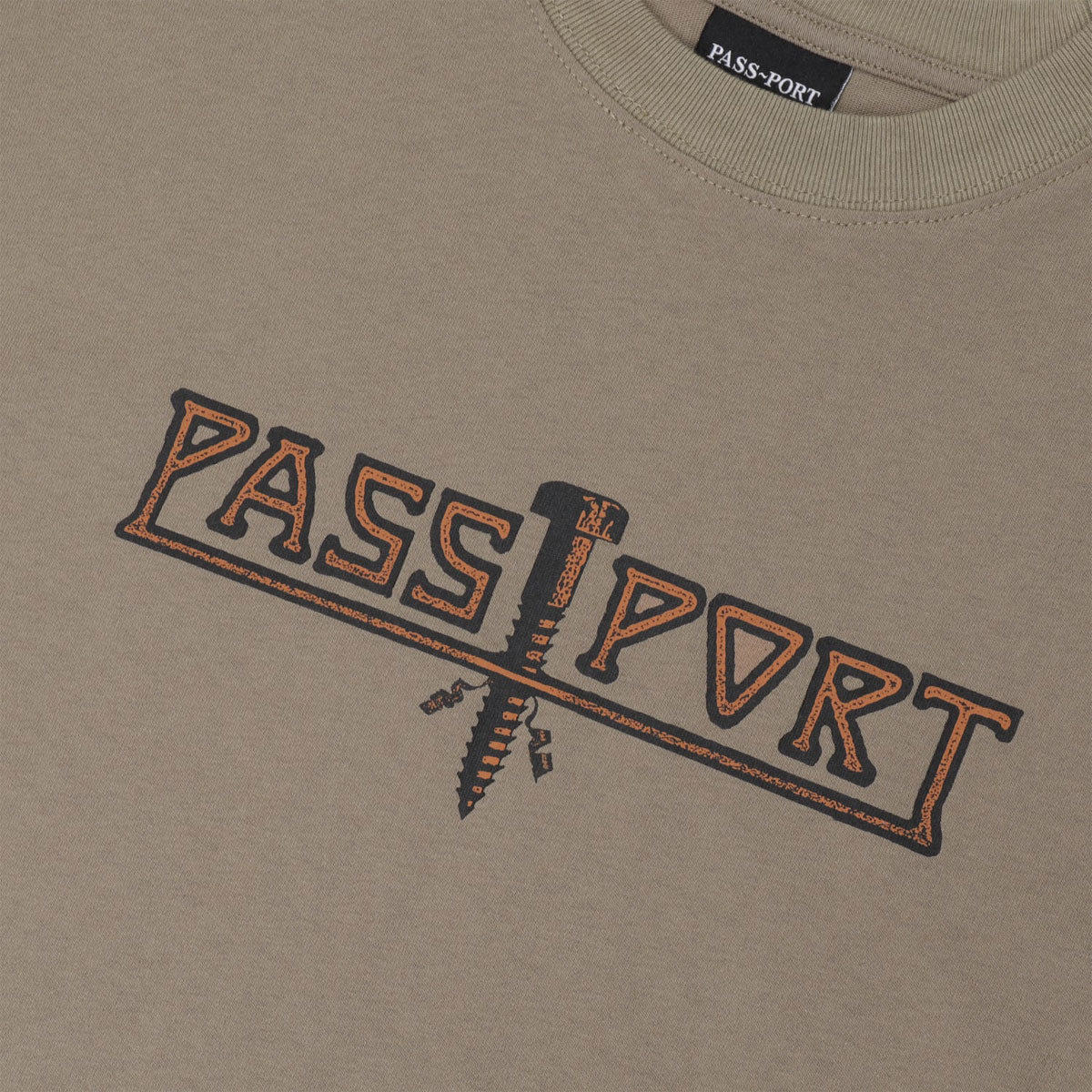 Passport Screwed T-Shirt - Khaki image 2