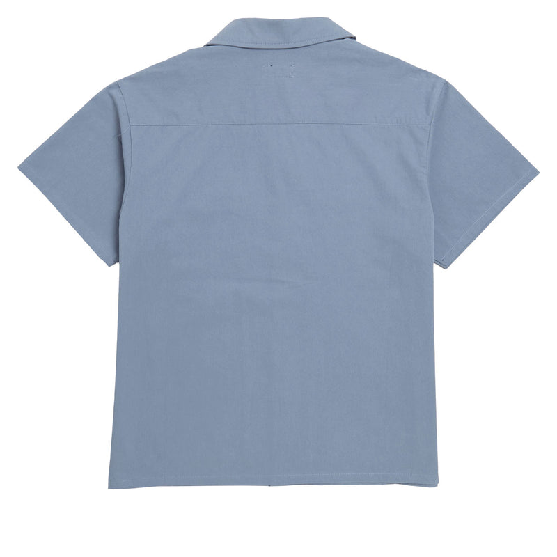 Passport Screwed Casual Shirt - Steel Blue