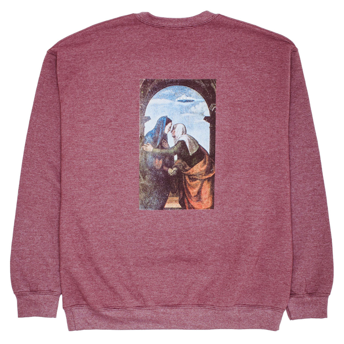 【FUCKING AWESOME】 BELIEVE CREWNECK MAROON HEATHER Believe Crewneck – Fucking Awesome