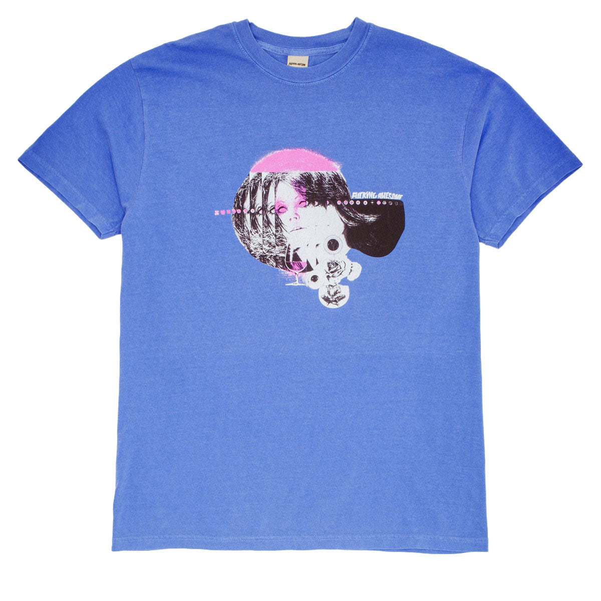 Fucking Awesome Brinda T-Shirt - Flo Blue image 1