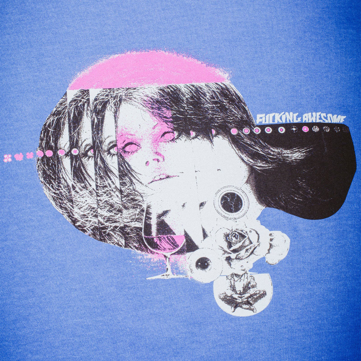 Fucking Awesome Brinda T-Shirt - Flo Blue image 2