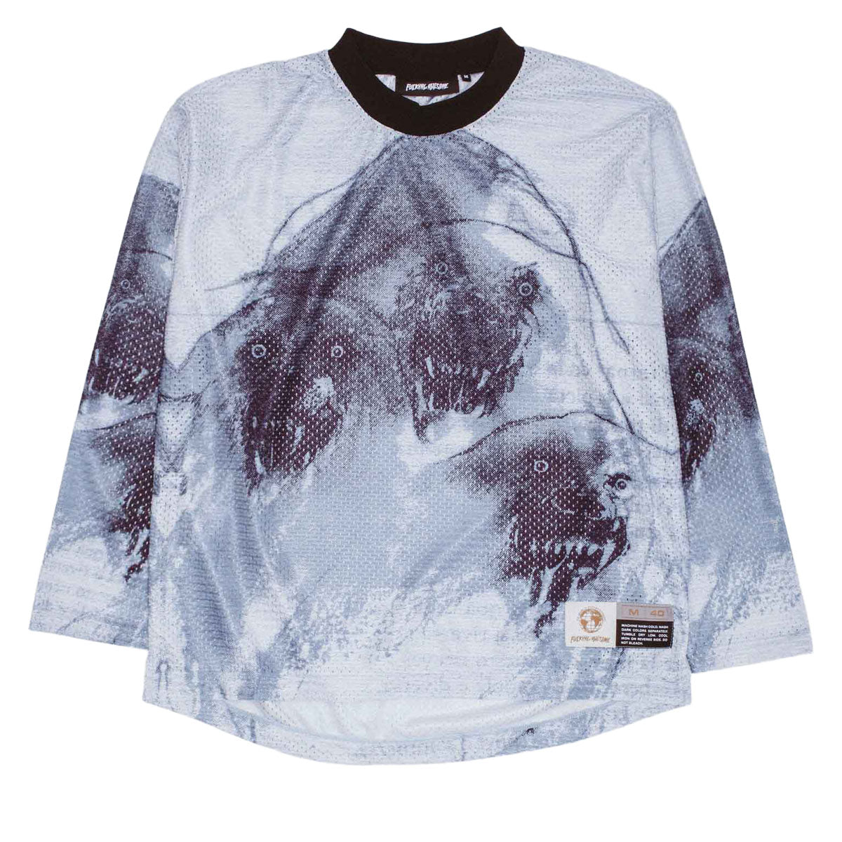 Fucking Awesome Cerberus Moto Long Sleeve Jersey - Black image 1