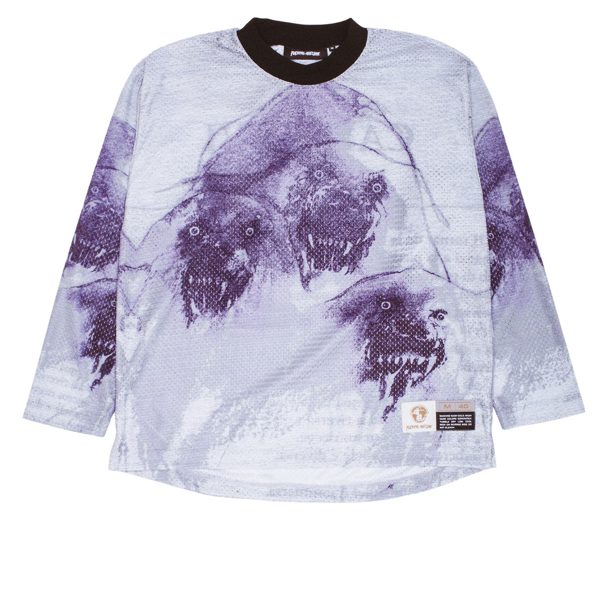 Fucking Awesome Cerberus Moto Long Sleeve Jersey - Purple image 1