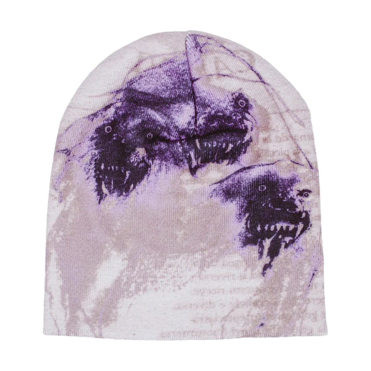 Fucking Awesome Cerberus Skully Beanie - Purple image 1