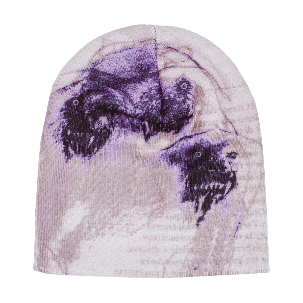 Fucking Awesome Cerberus Skully Beanie - Purple image 2